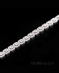 Azoria & Co Crafted to Stun – Lab-Grown Diamond Iced-Out Tennis Chain for Ultimate Drip