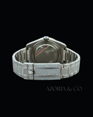 VVS1 Moissanite Diamond Watch for Men – Azoria & Co Luxury Stainless Steel Edition