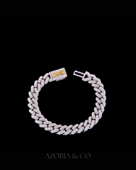 Azoria & Co Custom Dual-Color Cuban – Luxury Diamond Bracelet