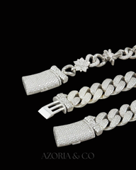 Prong-Set Cuban – Fully Iced Moissanite Diamond Luxury Necklace