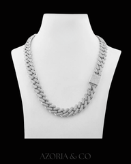 Custom Prong Cuban – Premium Moissanite Diamond Necklace