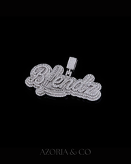 Azoria & Co Classic Baguette Cross Pendant – Moissanite Luxury Jewelry