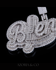 Azoria & Co Classic Baguette Cross Pendant – Moissanite Luxury Jewelry