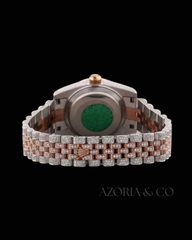 Azoria & Co Icebound Classic – Fully Iced Stainless Steel Watch with Moissanite Brilliance