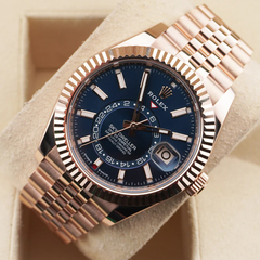 Sky-Dweller Blue Dial Everose Gold Jubilee