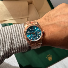 Sky-Dweller Blue Dial Everose Gold Jubilee