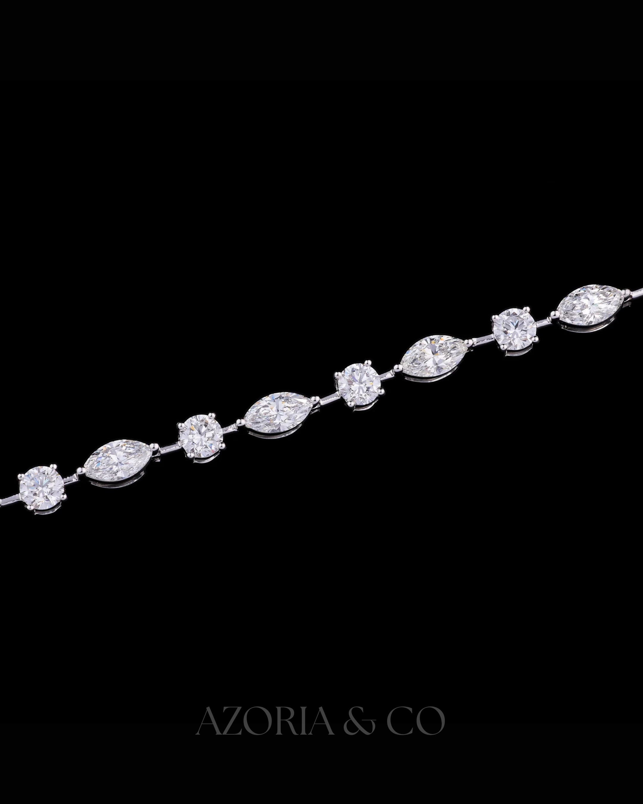 Azoria & Co Square Iced-Out Bracelet – Lab-Grown Diamond Piece with Heavy Power Presence