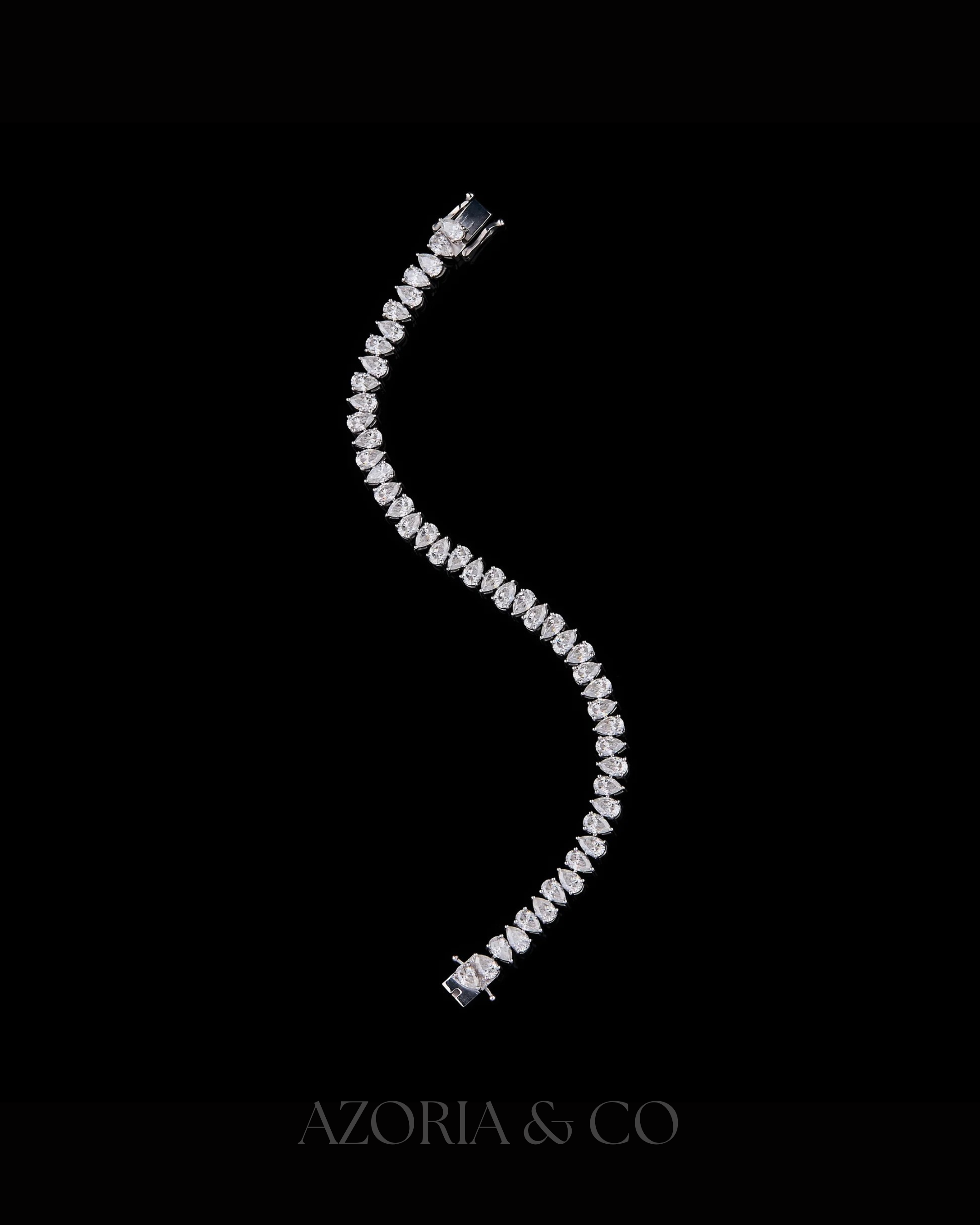 Azoria & Co Mastercrafted Lab-Grown Diamond Bracelet – Full Iced Design