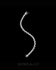 Azoria & Co Mastercrafted Lab-Grown Diamond Bracelet – Full Iced Design