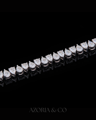Azoria & Co Mastercrafted Lab-Grown Diamond Bracelet – Full Iced Design