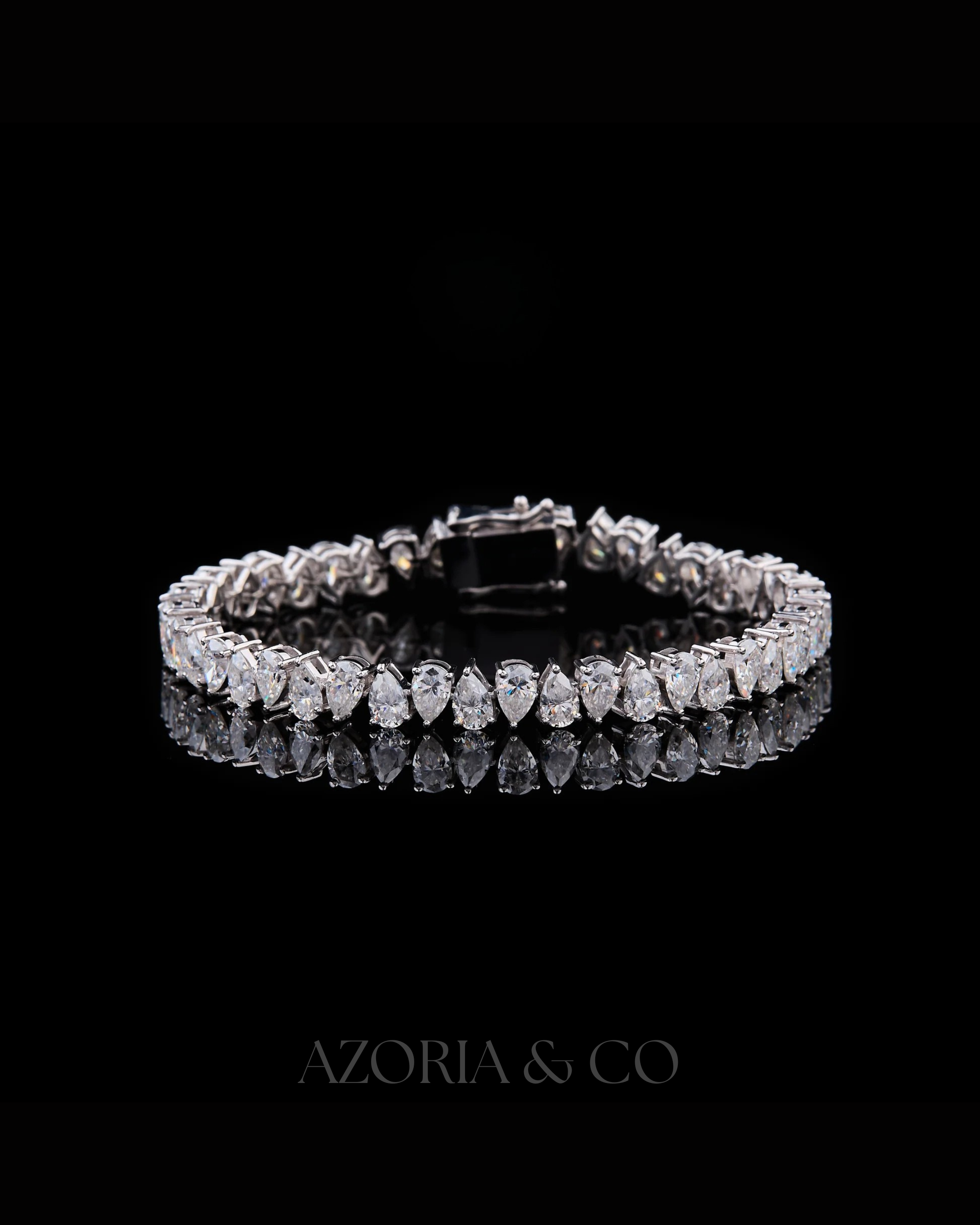 Azoria & Co Mastercrafted Lab-Grown Diamond Bracelet – Full Iced Design