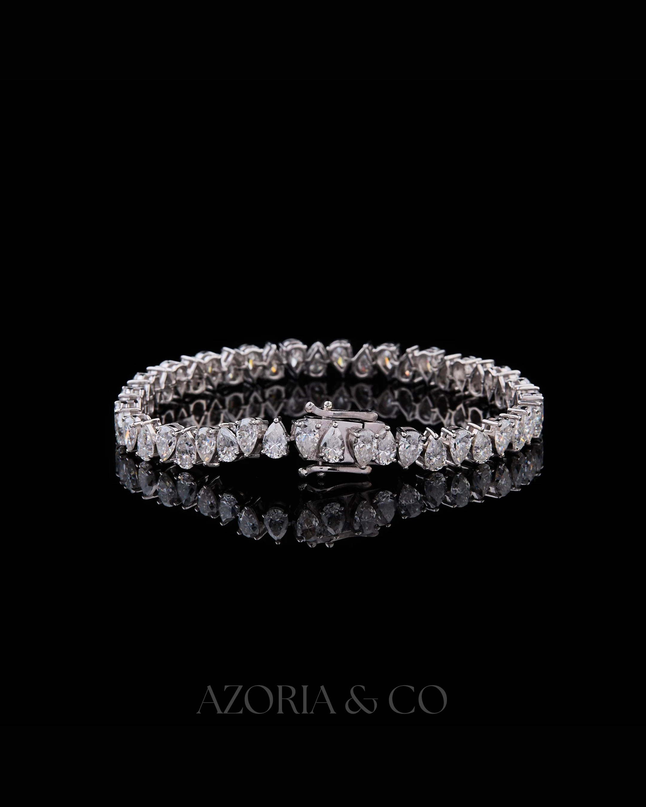 Azoria & Co Mastercrafted Lab-Grown Diamond Bracelet – Full Iced Design