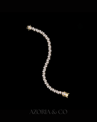Azoria & Co Gold Luxe Ice Bracelet – Lab Diamond Design with Bold Presence