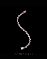 Azoria & Co Elite Rose Gold Ice – Lab-Grown Diamond Drip Bracelet