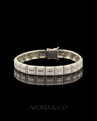 Azoria & Co Baguette Ice Bracelet – Lab-Grown Diamond Luxury Piece for Men