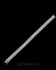 Azoria & Co Baguette Ice Bracelet – Lab-Grown Diamond Luxury Piece for Men