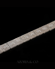 Azoria & Co Baguette Ice Bracelet – Lab-Grown Diamond Luxury Piece for Men