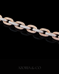 Azoria & Co Heavy Ice Cuban Bracelet – VVS1 Lab Diamond Street Luxury