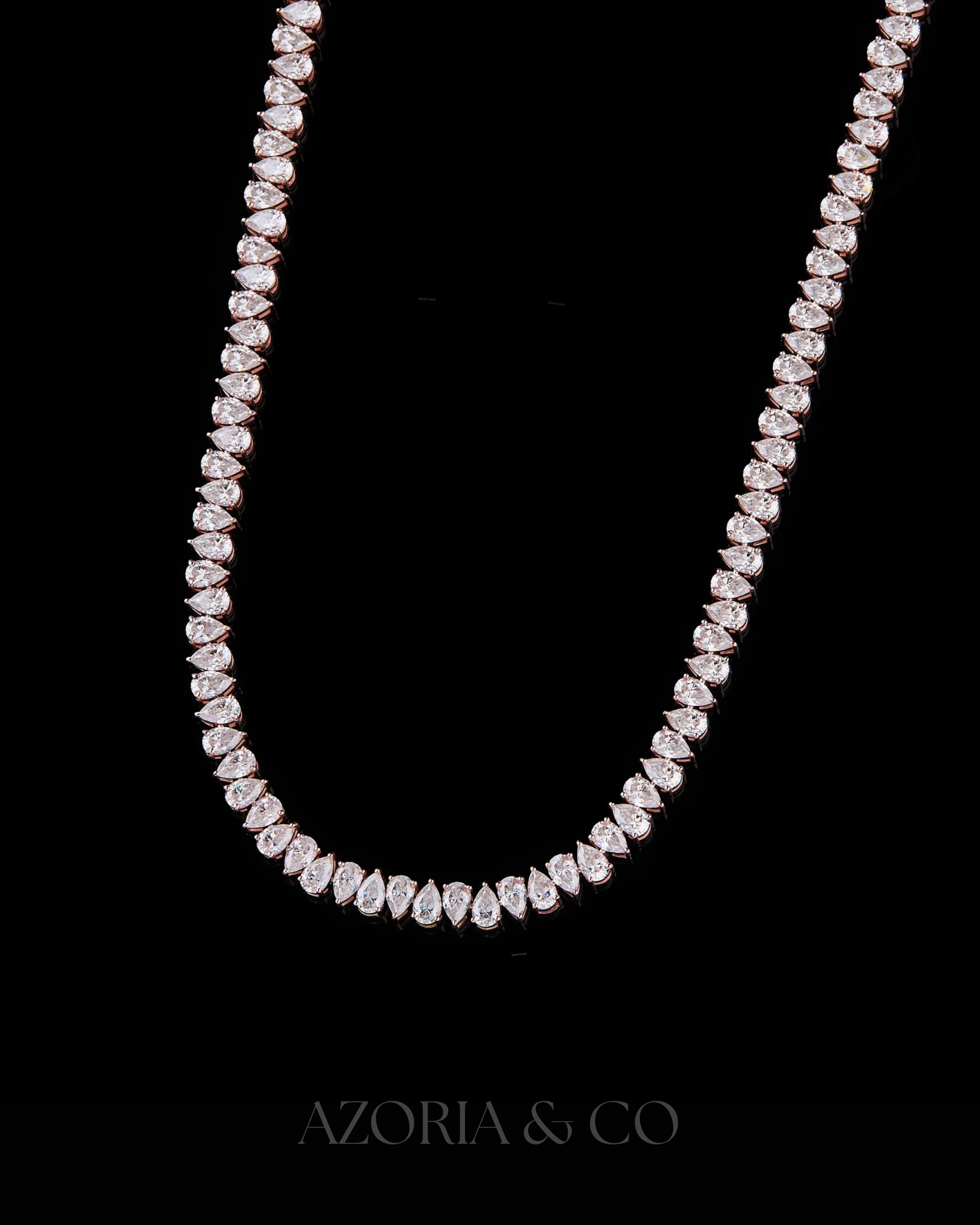 Pear Cut Ice – Lab Diamond Chain for Modern Luxury