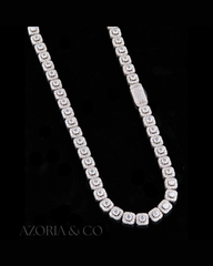 Azoria & Co Crafted to Stun – Lab-Grown Diamond Iced-Out Tennis Chain for Ultimate Drip
