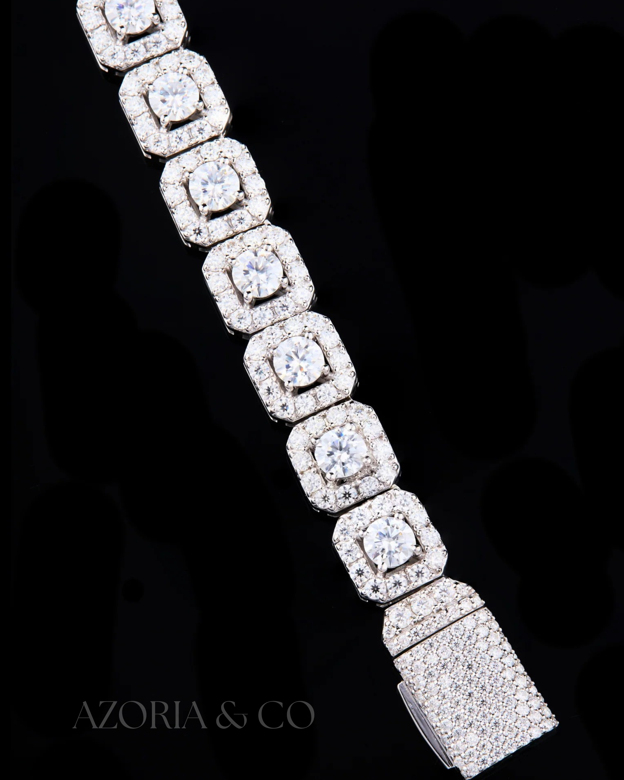 Azoria & Co Crafted to Stun – Lab-Grown Diamond Iced-Out Tennis Chain for Ultimate Drip