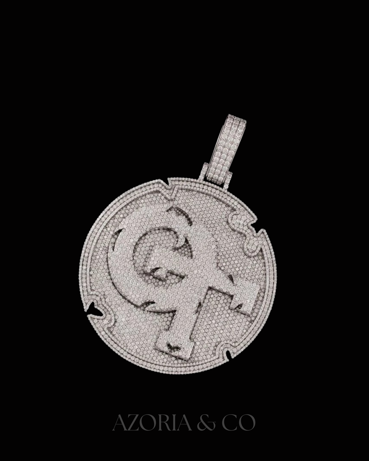 VVS Ice Name Pendant – Custom Lab-Diamond Letter Design