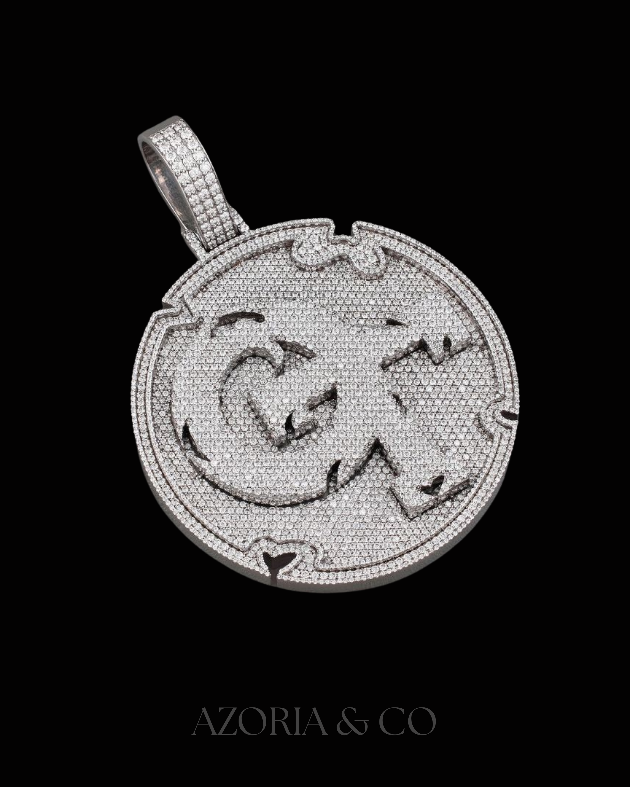 VVS Ice Name Pendant – Custom Lab-Diamond Letter Design