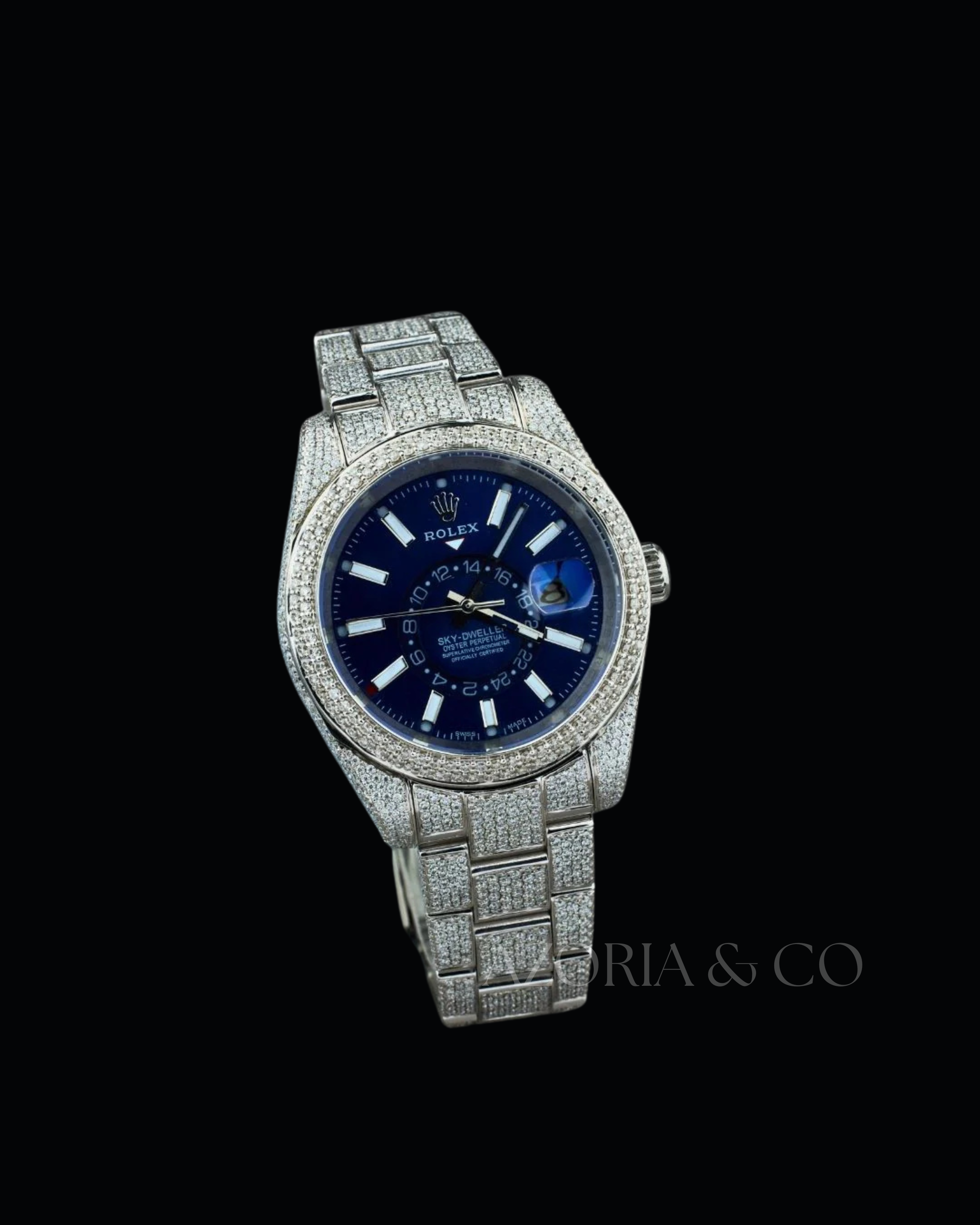 VVS1 Moissanite Diamond Watch for Men – Azoria & Co Luxury Stainless Steel Edition