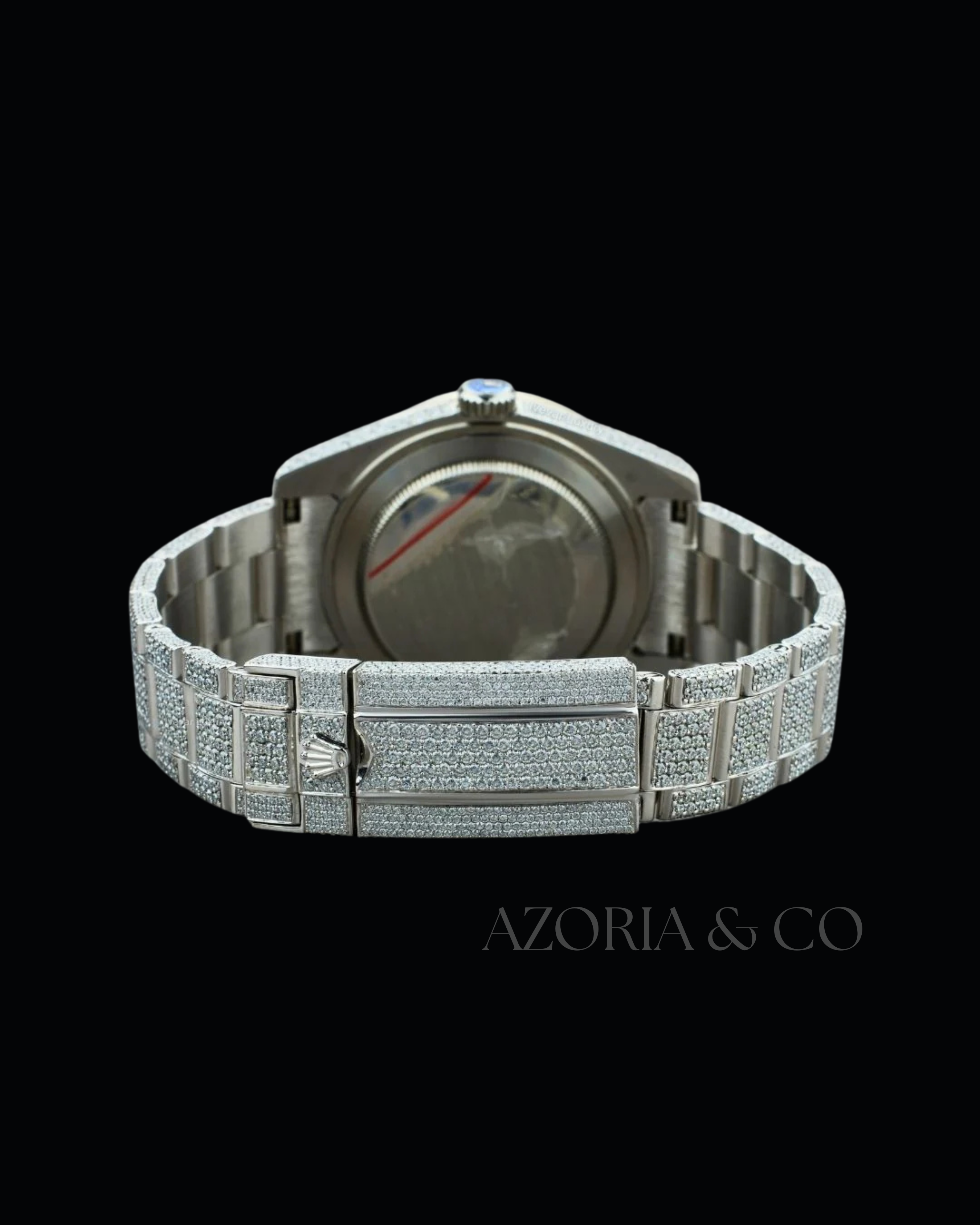 VVS1 Moissanite Diamond Watch for Men – Azoria & Co Luxury Stainless Steel Edition