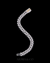 Azoria & Co Custom Dual-Color Cuban – Luxury Diamond Bracelet