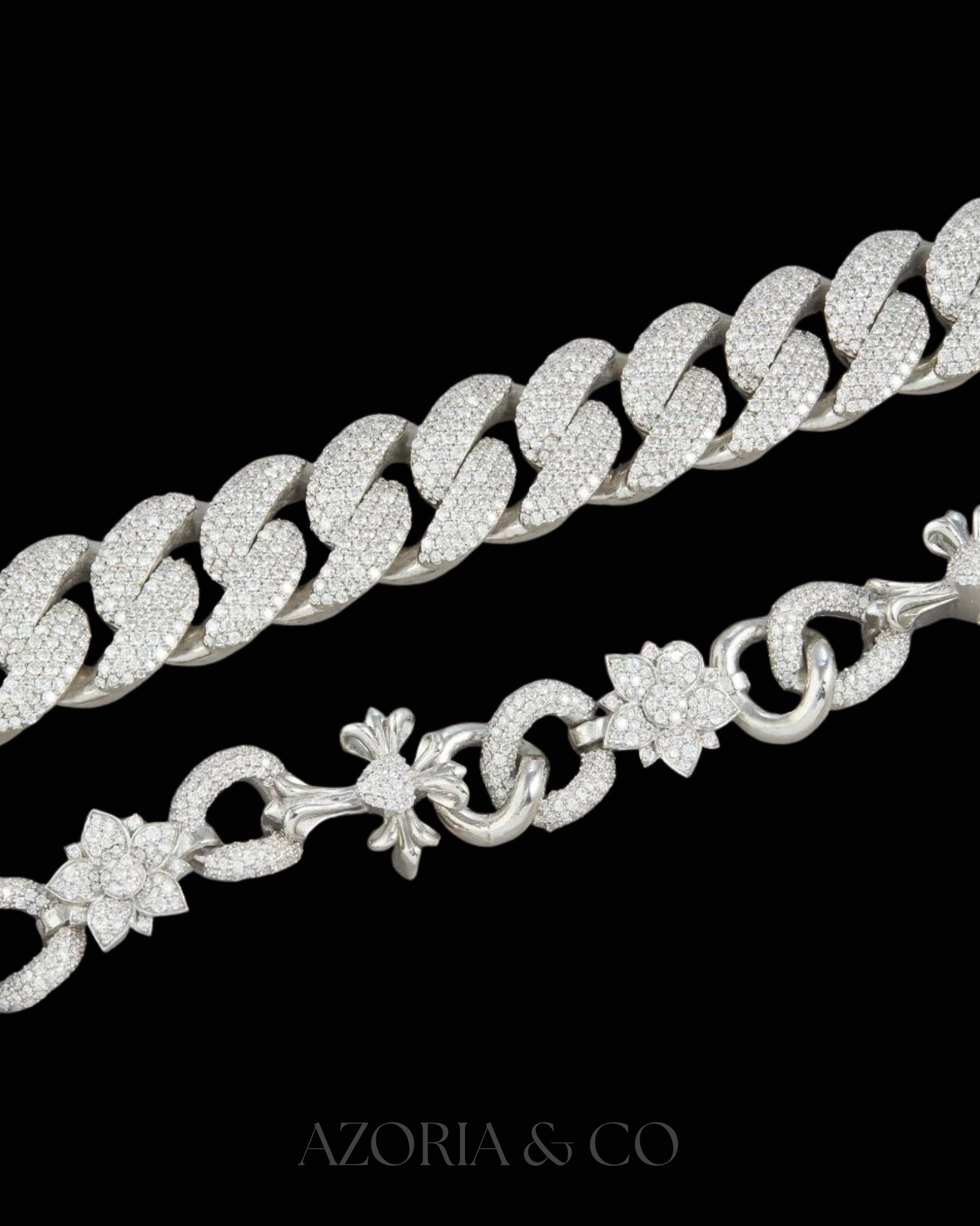 Prong-Set Cuban – Fully Iced Moissanite Diamond Luxury Necklace