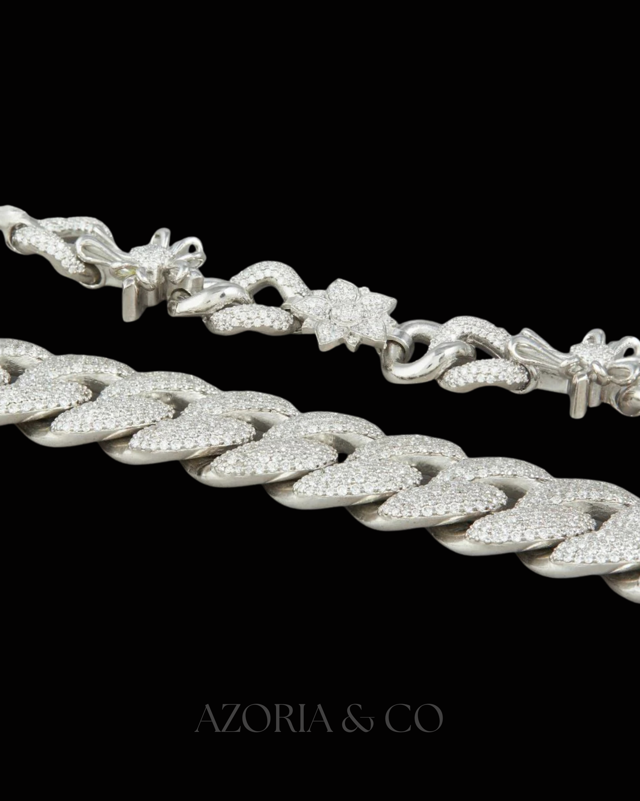 Prong-Set Cuban – Fully Iced Moissanite Diamond Luxury Necklace