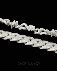 Prong-Set Cuban – Fully Iced Moissanite Diamond Luxury Necklace