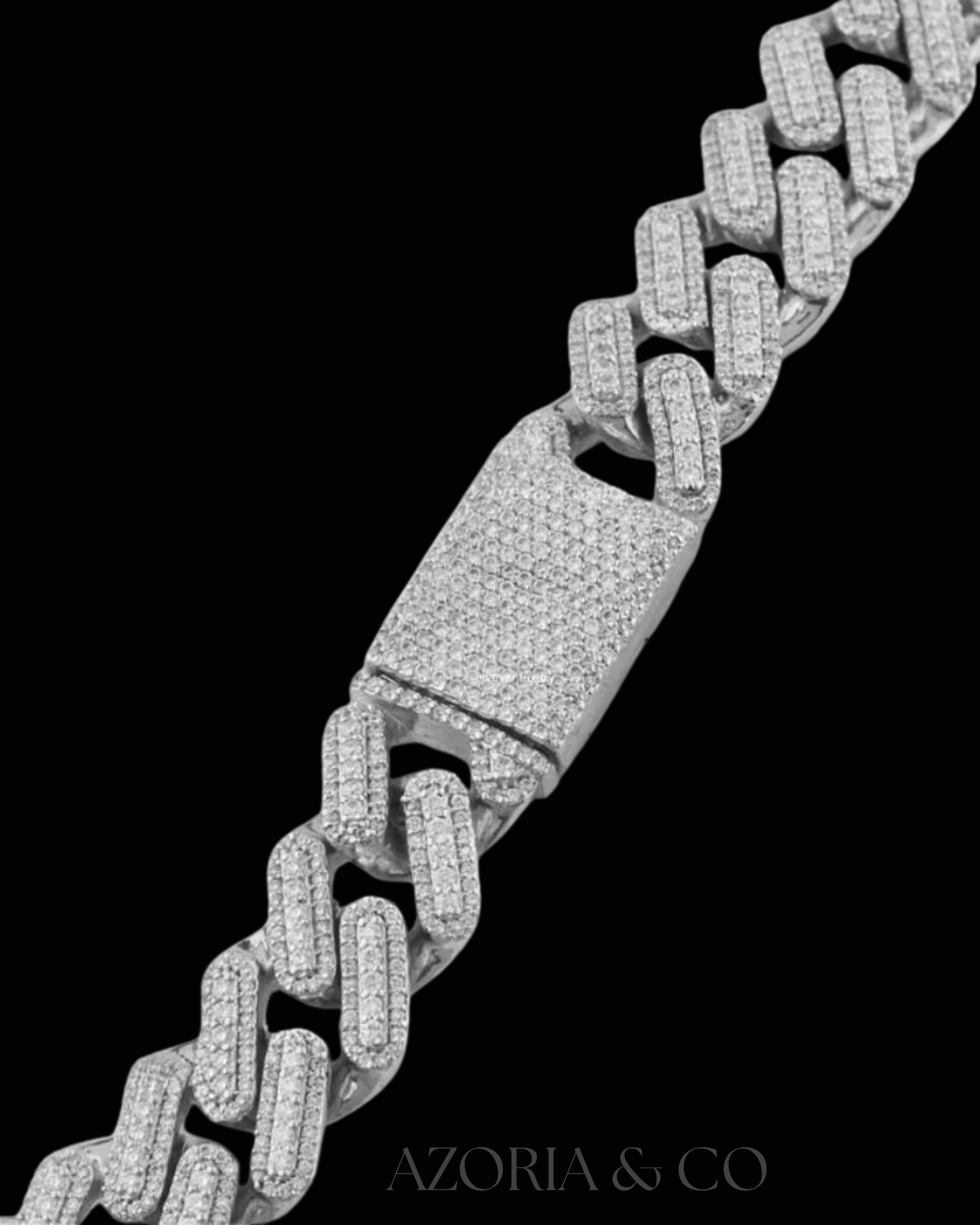 Custom Prong Cuban – Premium Moissanite Diamond Necklace