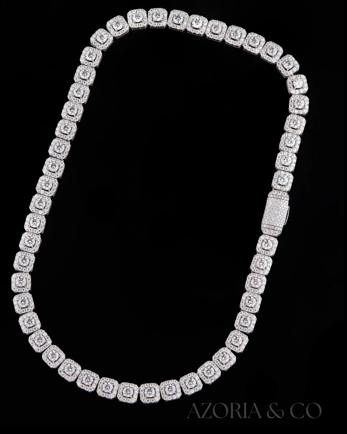 Ultimate Drip Tennis Chain – Full Iced Moissanite Diamond Edition
