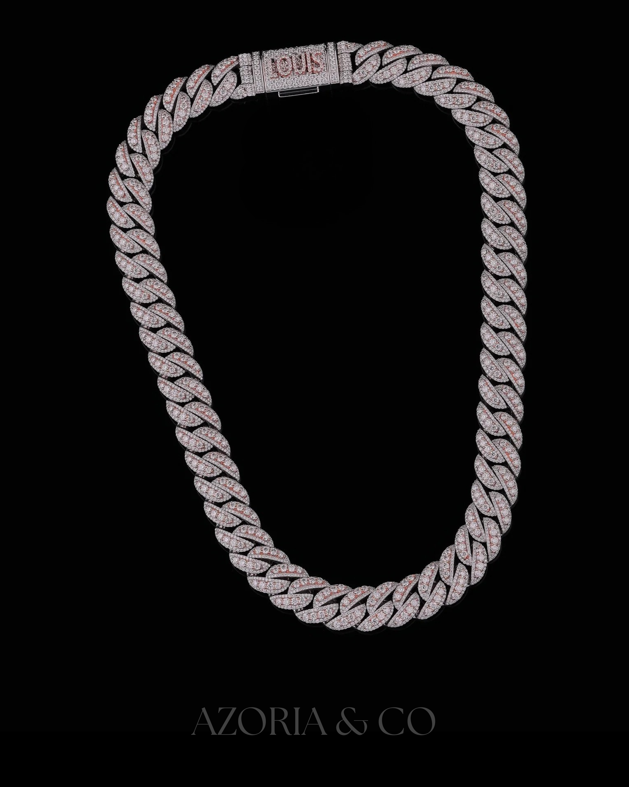 Louis Cuban Ice – Complete Bustdown Diamond Link Chain