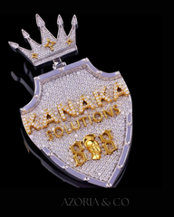 Azoria & Co Signature Moissanite Pendant – Custom 925 Silver Piece