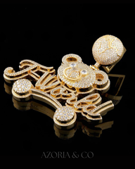 Moissanite Teddy Pendant – Luxury Cute Diamond Piece