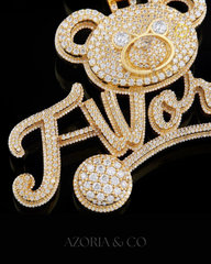 Moissanite Teddy Pendant – Luxury Cute Diamond Piece