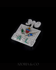 Azoria & Co Custom Moissanite Pendant – 925 Silver Diamond Style