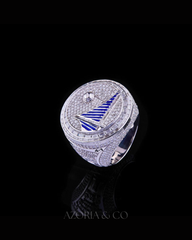 King Energy Ring – Royal Ice Championship Moissanite Diamond Design Silver Ring