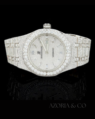 Azoria & Co Baguette Frost Edition – Fully Iced Moissanite Diamond Watch for Modern Gentlemen