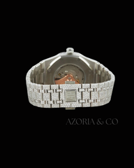 Azoria & Co Baguette Frost Edition – Fully Iced Moissanite Diamond Watch for Modern Gentlemen