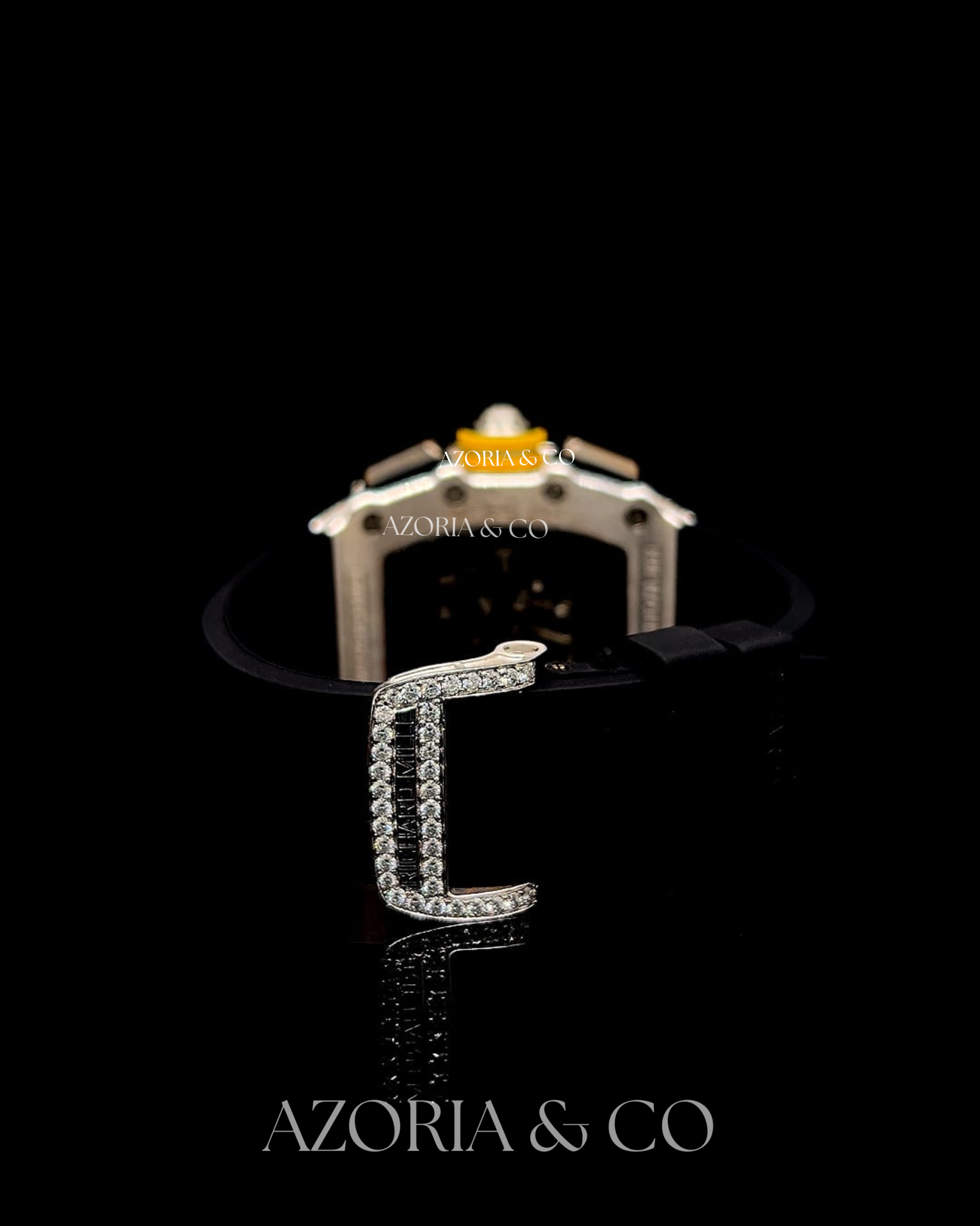 VVS Moissanite Iced-Out Skeleton Watch – Luxury Sport Design