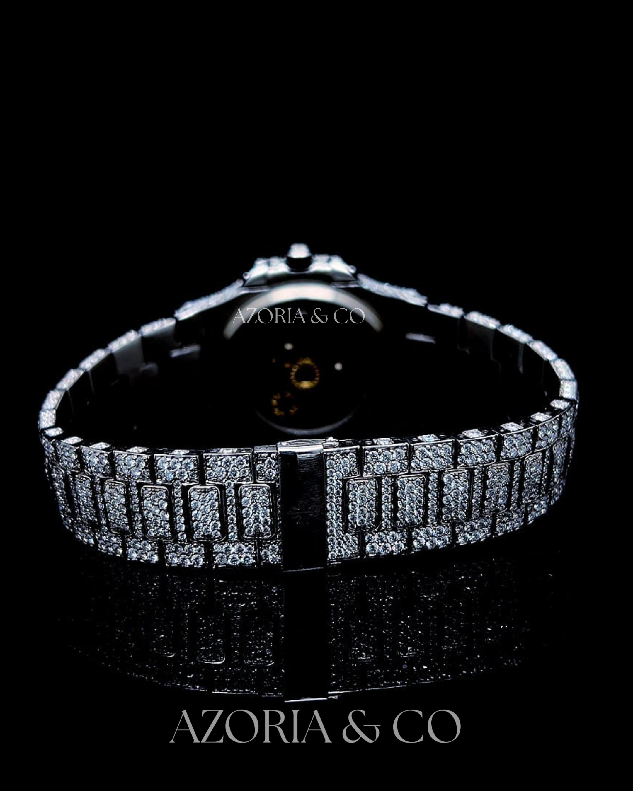 Luxury Iced-Out Moissanite Diamond Watch for Men – Azoria & Co Pure Luxe Edition