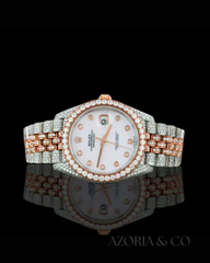 Azoria & Co Ultimate Bling – Handcrafted Full Iced-Out Moissanite Diamond Watch