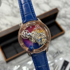 Luxe Skeleton Automatic Eta Watch with Astronomia Dial Design