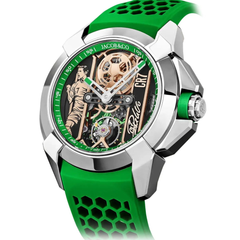Premium Open Dial Sport Watch – Green Edition