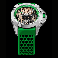 Premium Open Dial Sport Watch – Green Edition